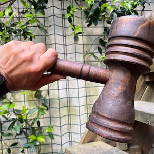 Beech Wood Mallet: Multi-Purpose Food Press Mortar
