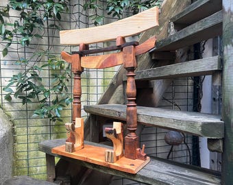 Wooden Katana Stand with Torii Gate, Bokken Display