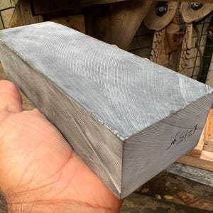Large Turkish Whetstone Sharpening Stone: 1725gr Knife Chisel Sharpener with Handmade Wooden Box image 2