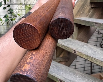 3-Piece Beech Wood Jo Set: Aikido Training, Dojo Equipment (115cm & 29,5 mm)