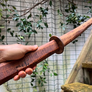 91 cm wakizashi, wooden katana, aikido training sword, wooden sword , samurai, tsuba, bokuto, short sword, taichi,