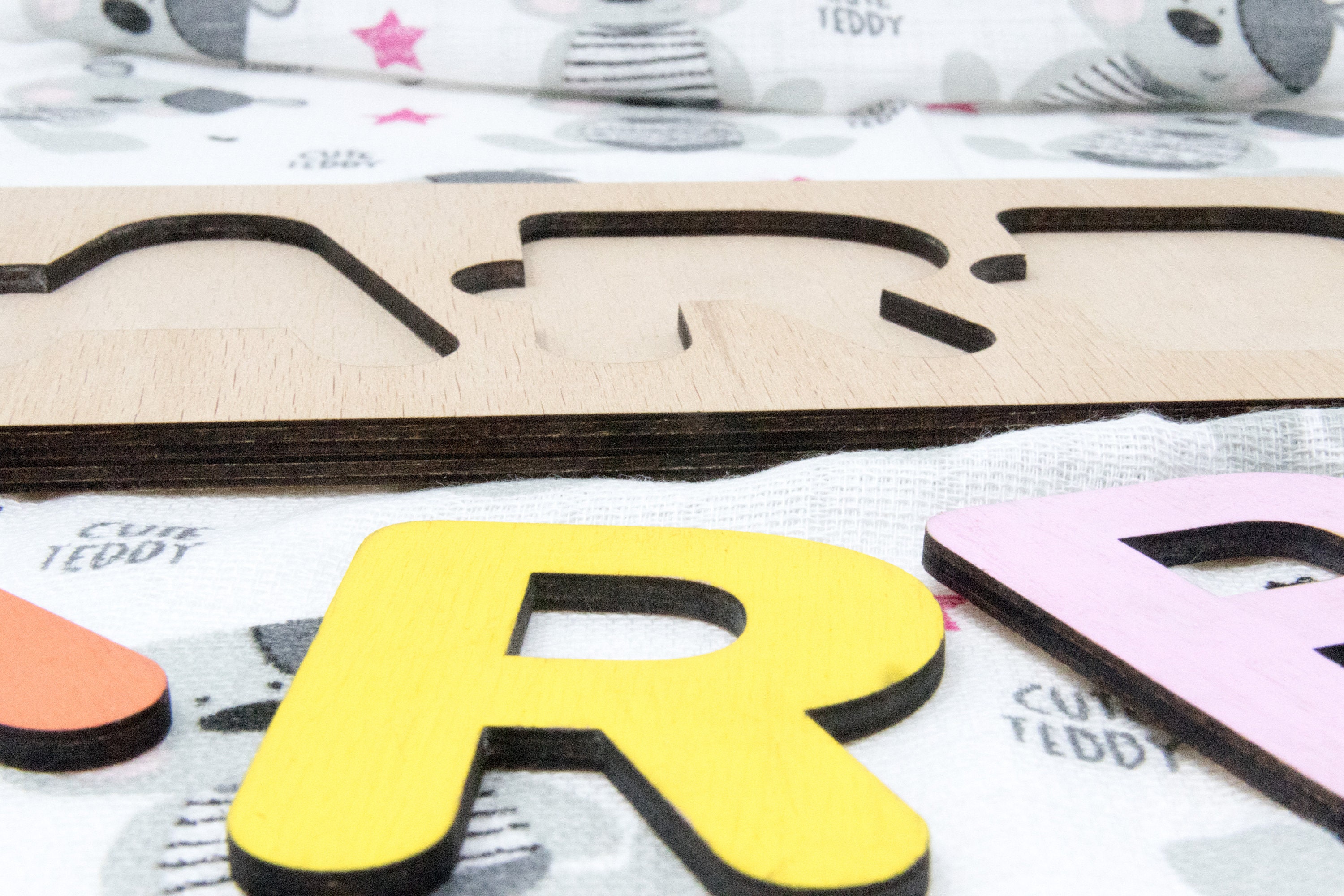 Baby Name Puzzle Template With Alphabet Free Easel as a Etsy