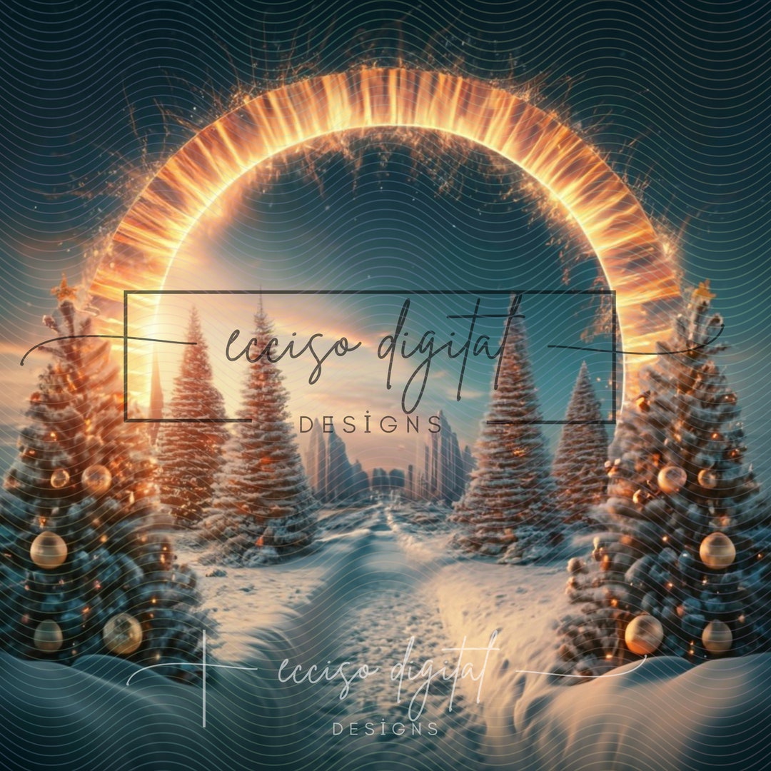 Christmas Digital Backdrop Holiday Background Christmas Etsy