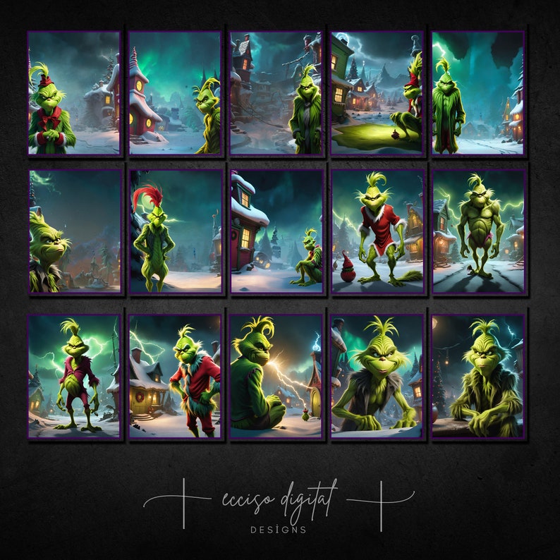 Capture Festive Magic With Our Digital Christmas Backdrops, Transform Your Photos With Grinch 