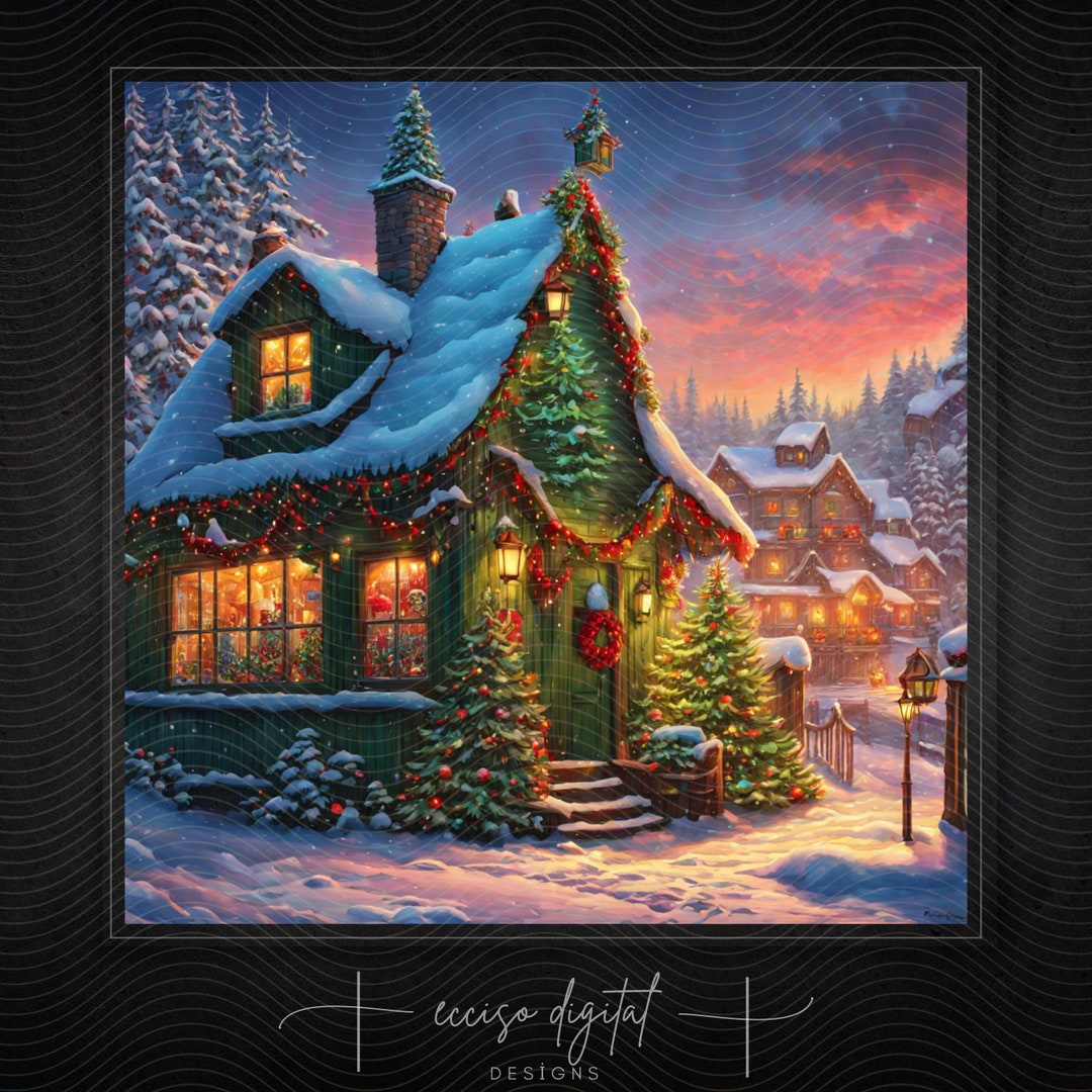 Christmas Magic From Whoville Digital Backgrounds and Overlays With a