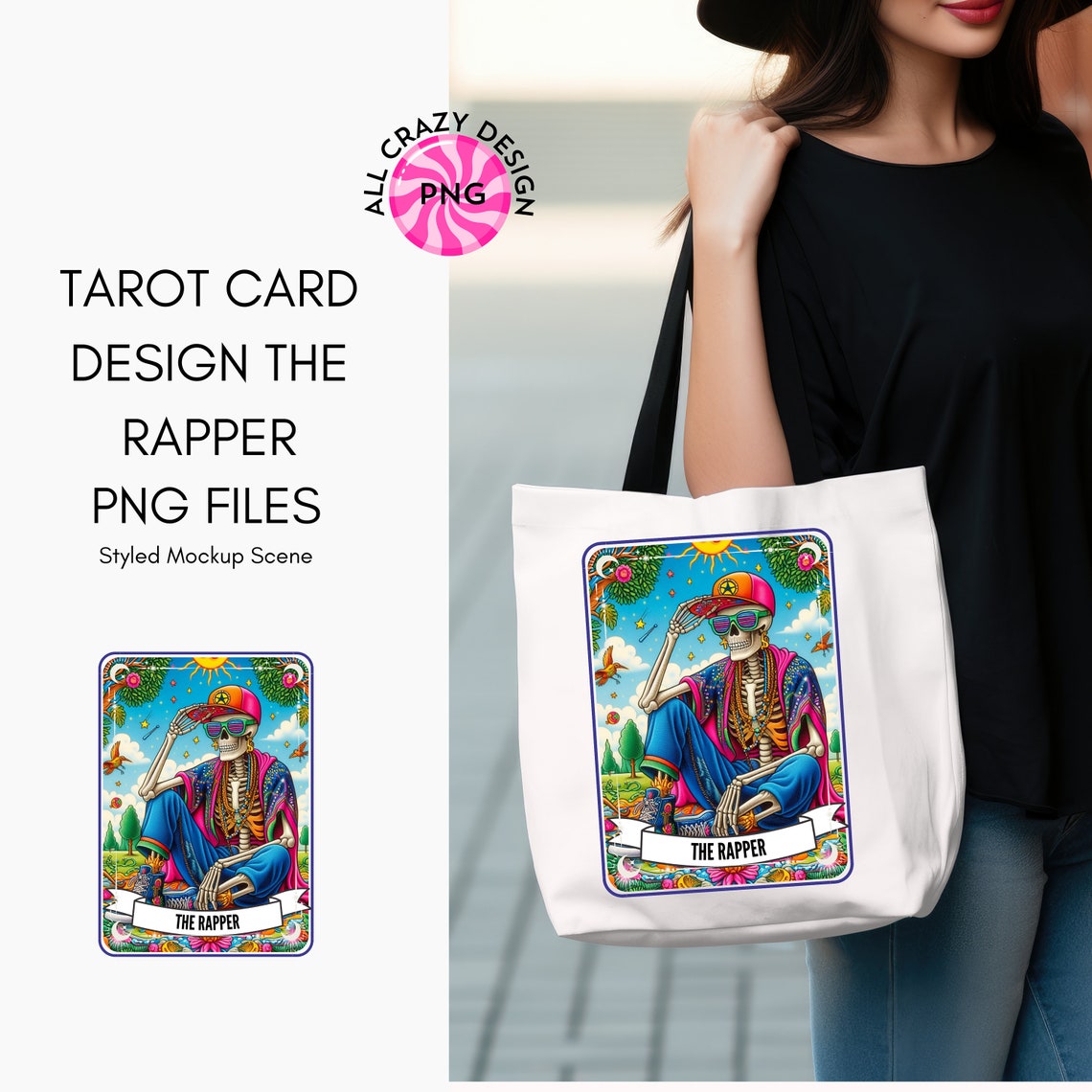 The Rapper Tarot Card PNG Digital Sublimation Design, Instant Download ...