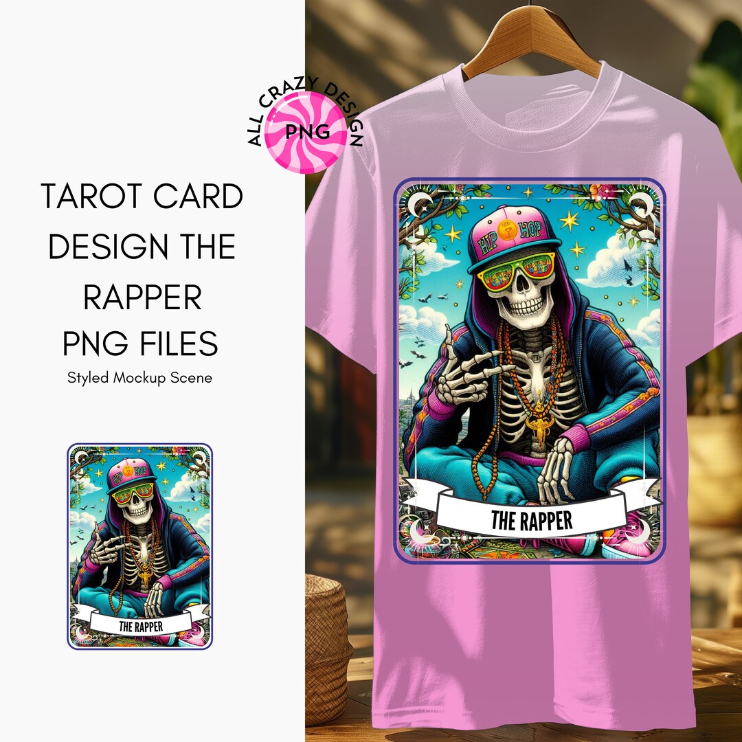 The Rapper Tarot Card Design Digital Download PNG Files Unique Art for ...
