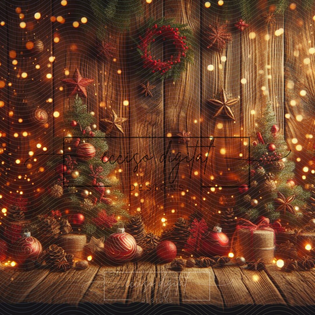 Rustic Christmas Magic Transform Your Photos With Bokeh - Etsy UK