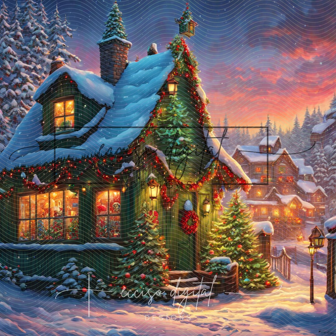 Christmas Magic From Whoville Digital Backgrounds and Etsy UK
