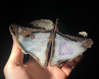 Amethyst Agate from Cubuk town, Ankara City, Turkey, Achat, Agata, Turkish Agate, Turkey Agate, Gemstone, Mineral Stone, Türkiye