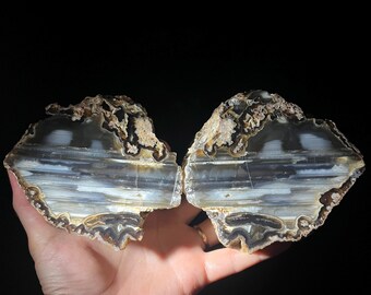 Waterline Agate from Cubuk town, Ankara City, Turkey, Achat, Agata, Turkish Agate, Turkey Agate, Gemstone, Mineral Stone, Türkiye