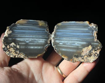 Waterline Agate from Cubuk town, Ankara City, Turkey, Achat, Agata, Turkish Agate, Turkey Agate, Gemstone, Mineral Stone, Türkiye