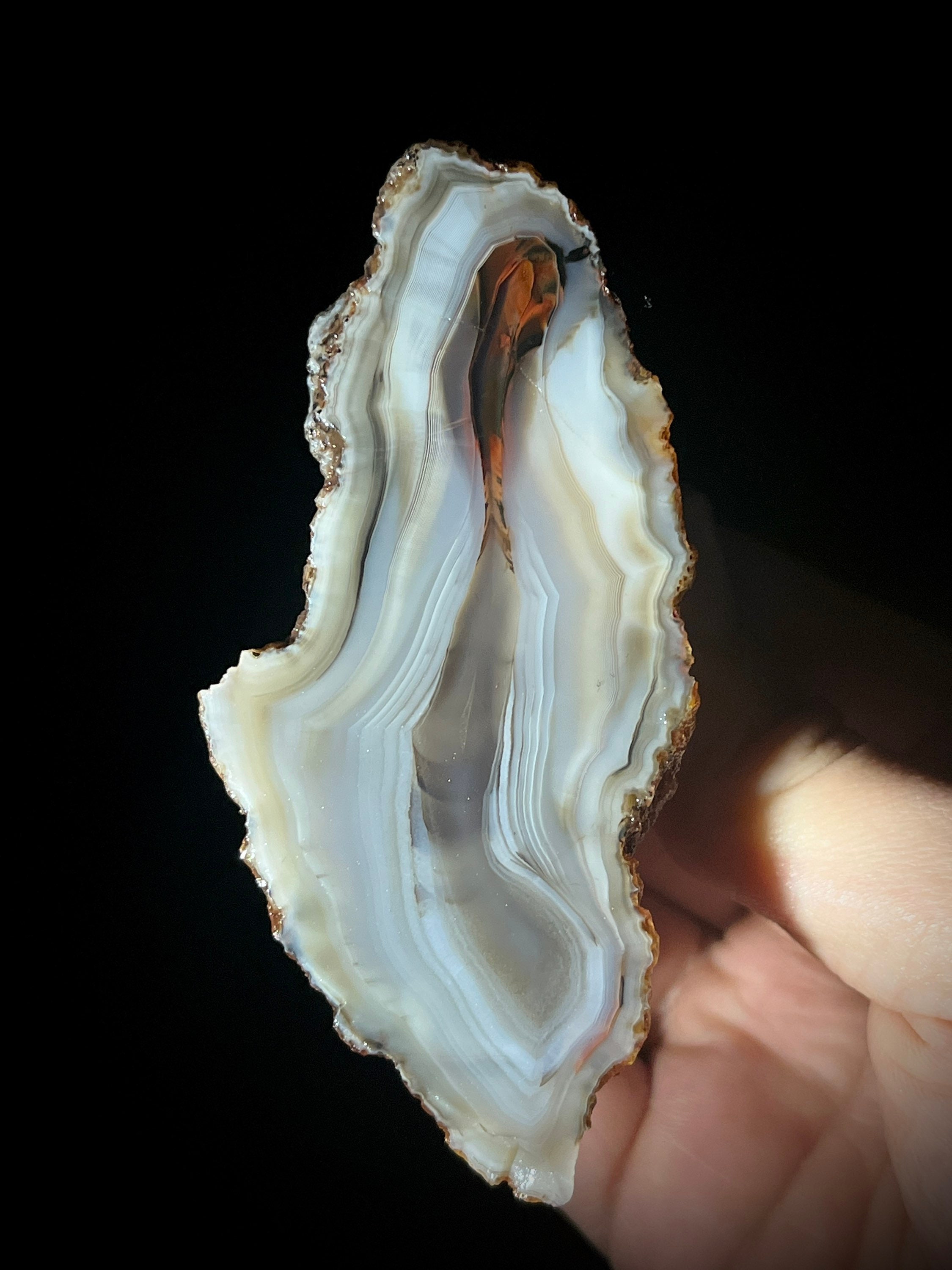 Banded Core Agate From Cubuk Town, Ankara City, Turkey, Turkish Agate ...