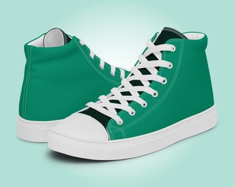Green womens high top cheap sneakers