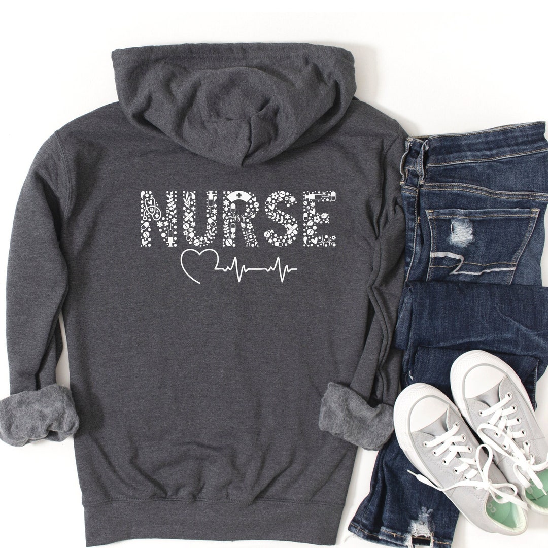 Nurse Zip up Hoodie Nurse Zip up Jacket LPN Zip Up RN Zip Etsy