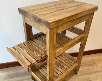 Handmade Kitchen Trolley Table (Farmhouse)