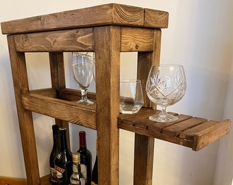 Drinks Trolley/Bar Cart (Rustic)