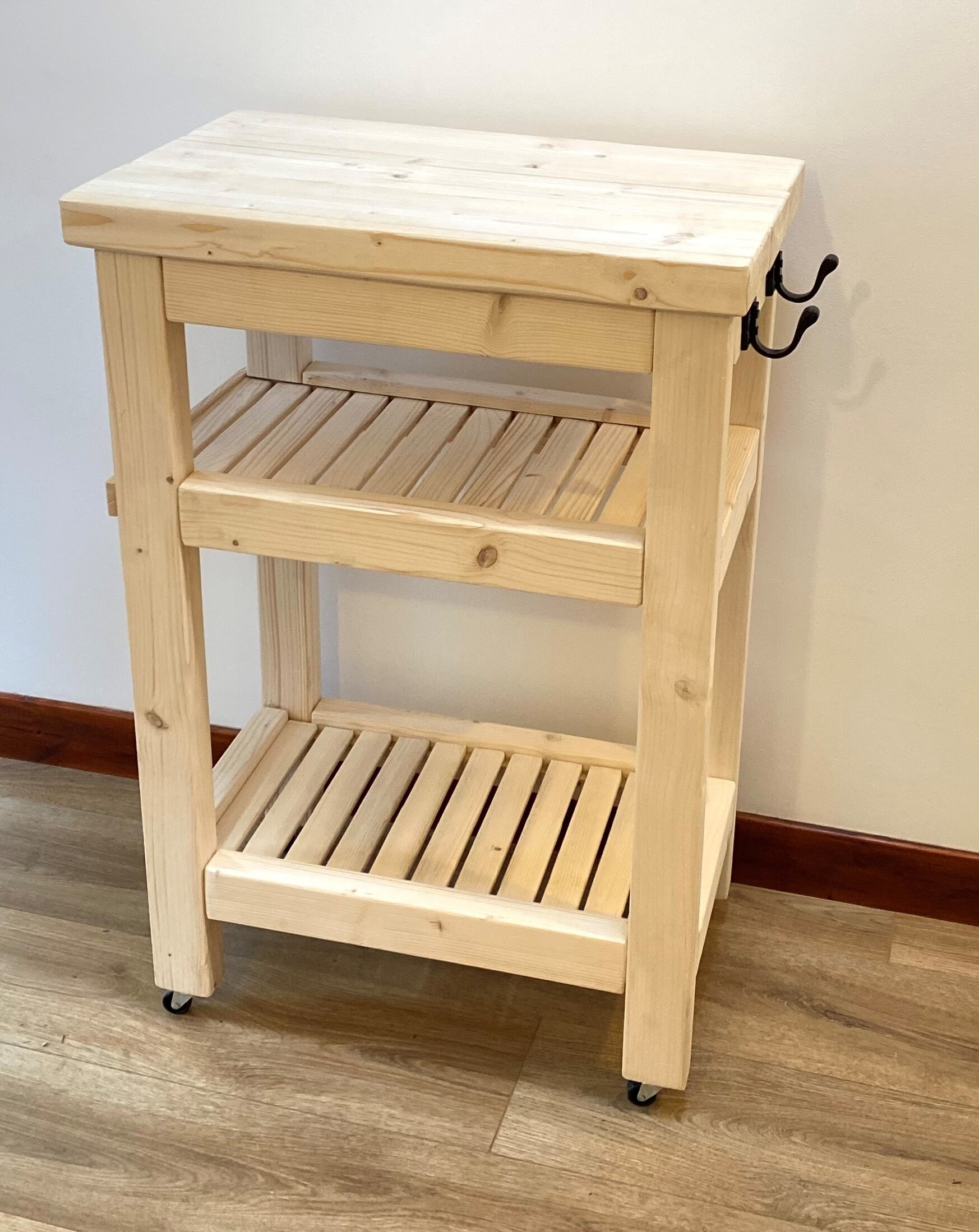 Small Kitchen Trolley farmhouse Etsy UK