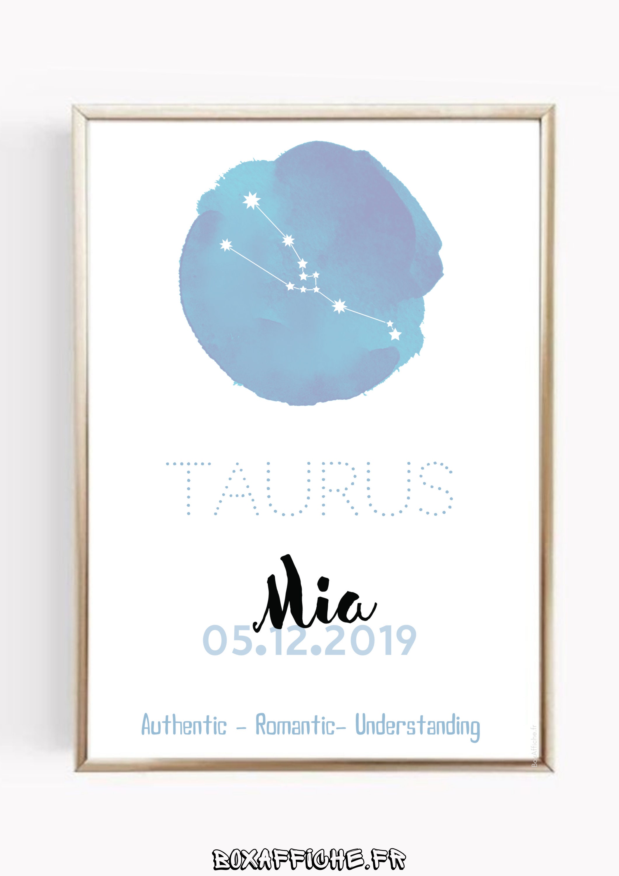 To Customize - Astrological Sign Poster Zodiac Friend Family Valentine's Day Lamination Option Fast 