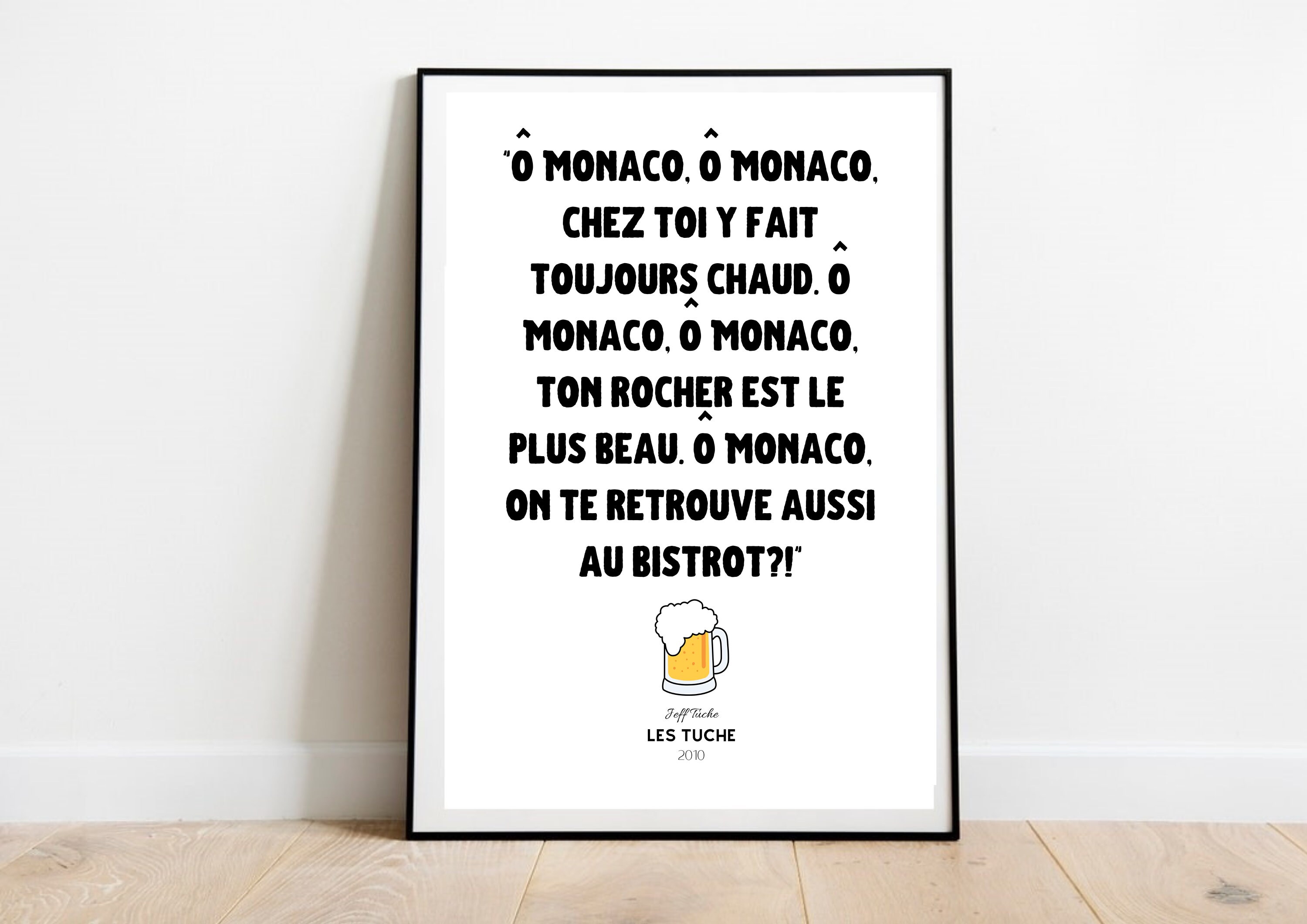 Affiche Cinéma - Les Tuche Monaco Bistrot Idée Cadeau Réplique Culte Made in France