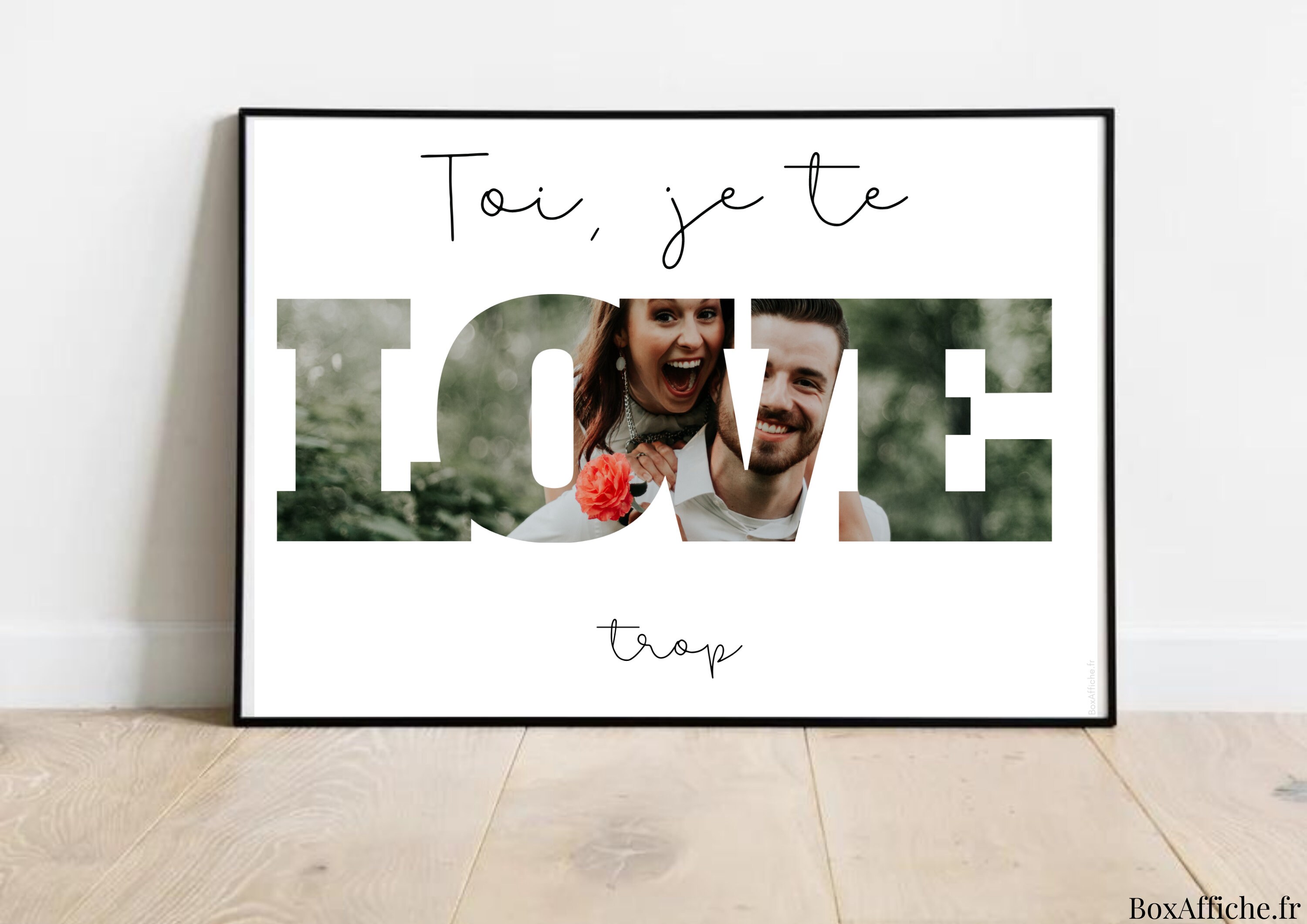 Affiche Personnalisable Saint Valentin - Couple My Love, Idée Cadeau Amoureux Amour Format Numérique