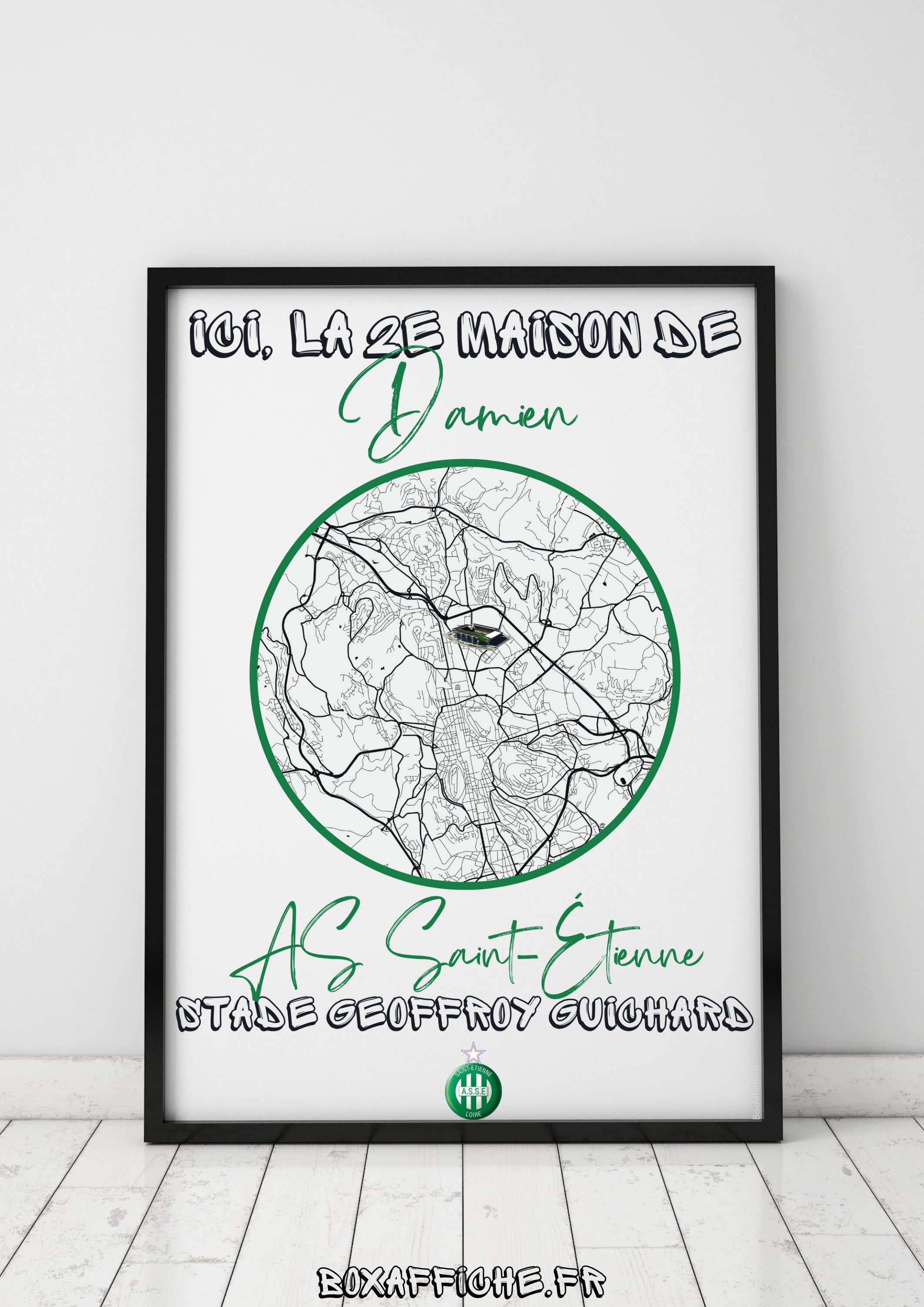 A Personnaliser-Affiche de Club Foot Pour Parrain Cousin Frère Sœur Marraine Tonton Copain Cousine P