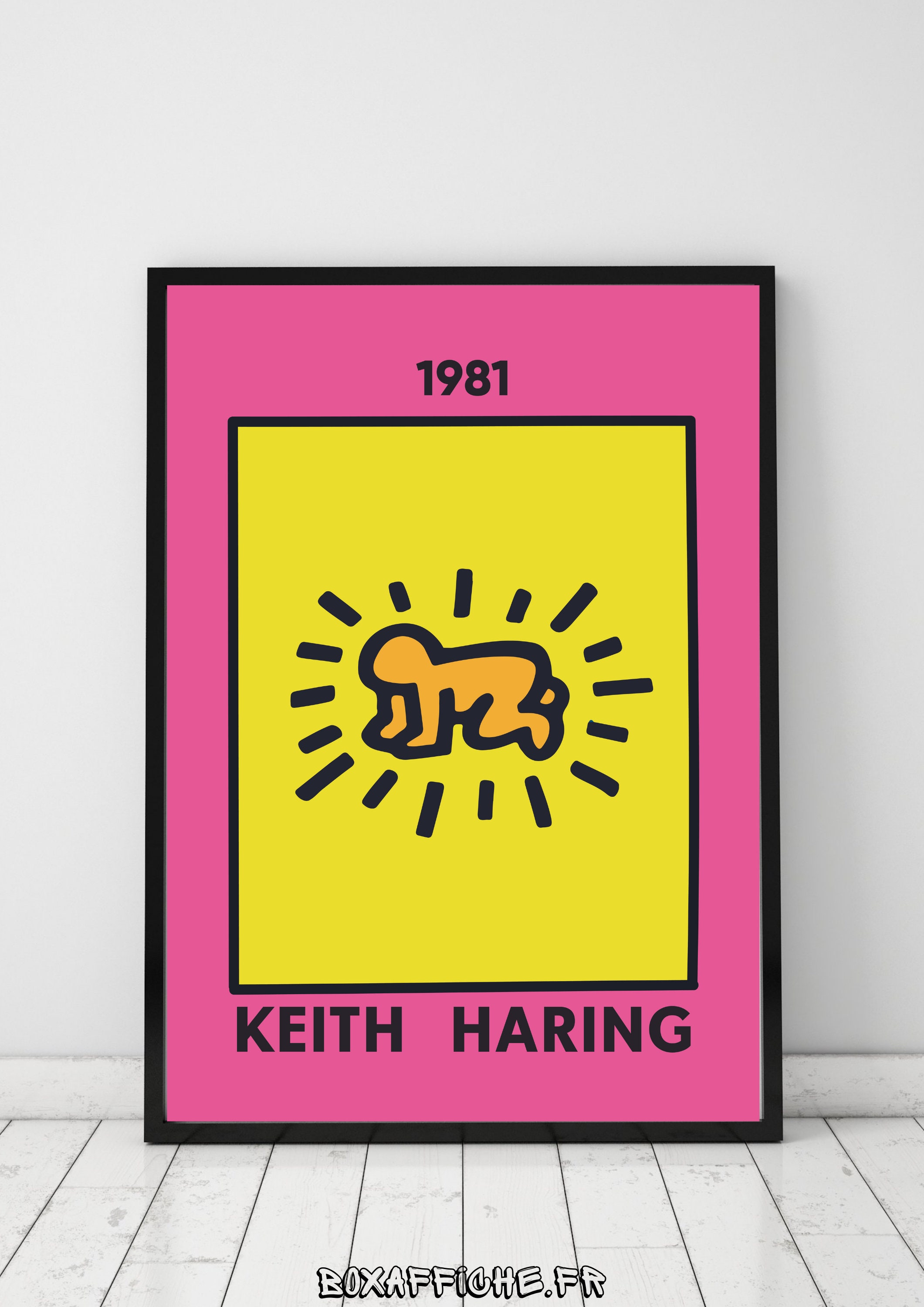 Affiche Art - Keith Haring Radiant Baby Idée Cadeau Option Plastification Décor d'art Mural Envoi Ra
