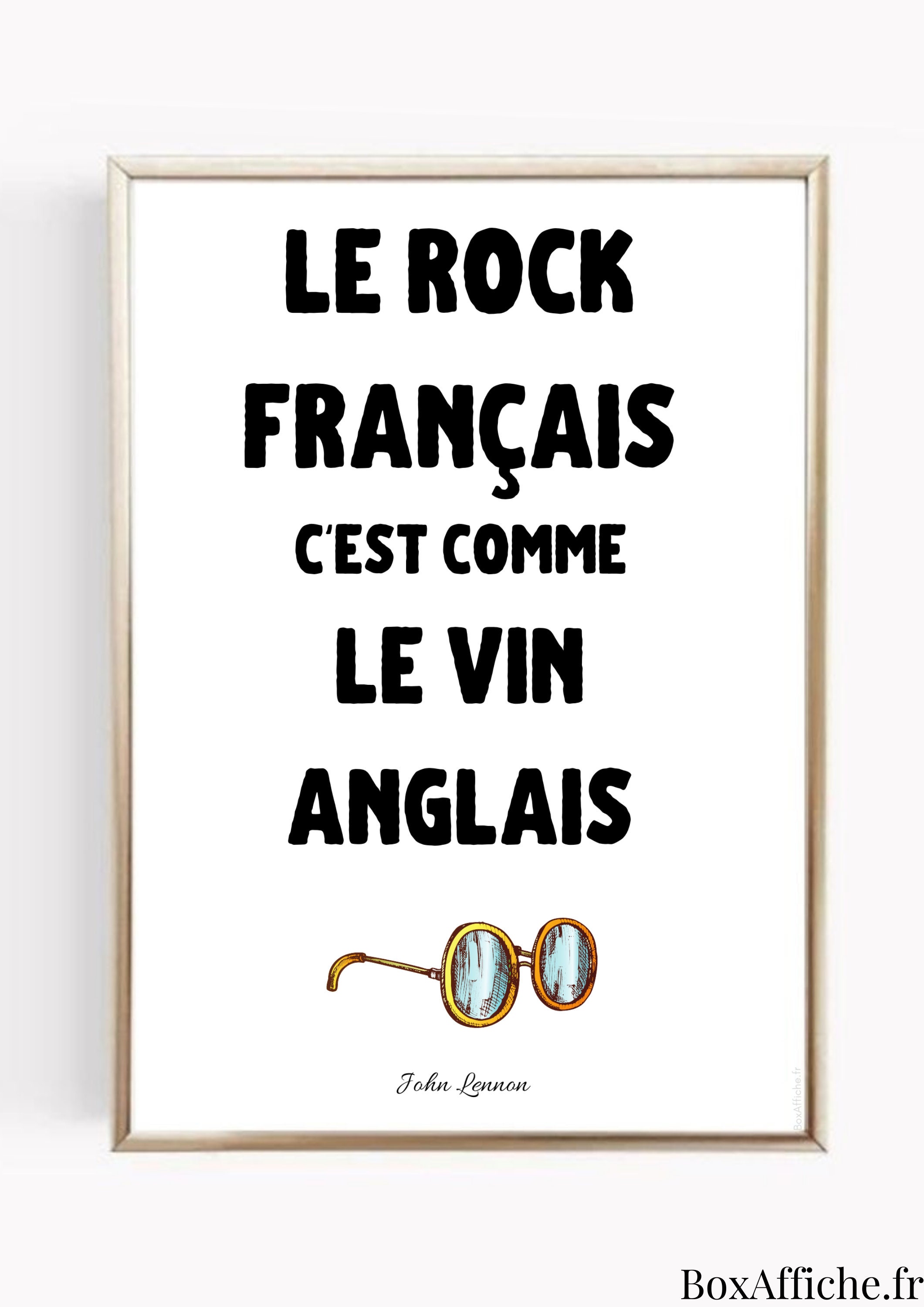 Affiche Légendes Musique - John Lennon The Beatles Inspiration Idée Cadeau Anniversaire Envoi Rapide