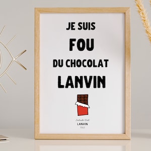 MANIFESTO PUBBLICITARIO DALI - Cioccolato Lanvin