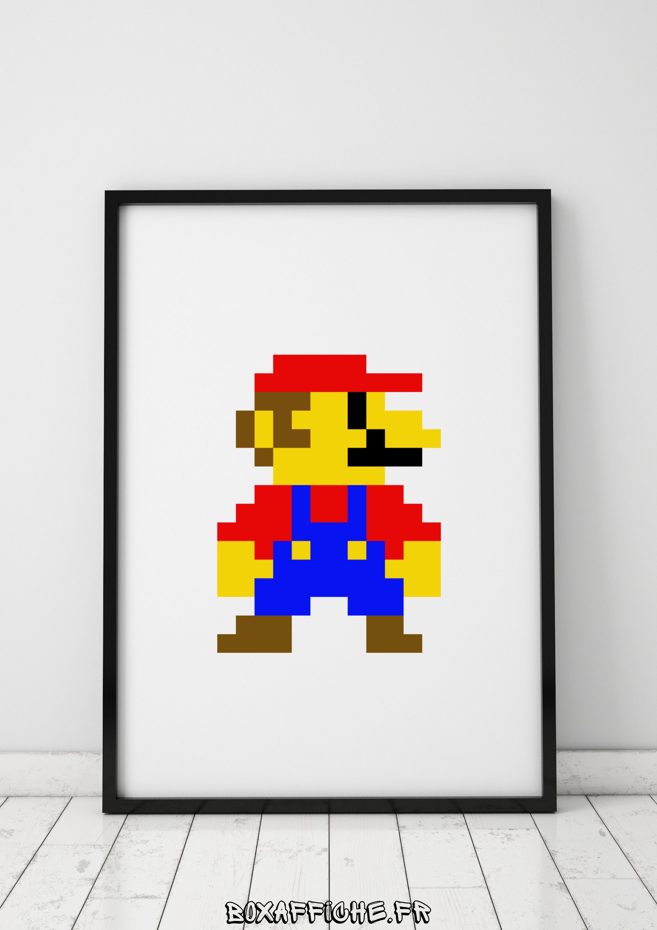 Affiche Rétro Jeu Vidéo Nintendo-Mario-Link Zelda-Pac Man-Toad-Mario Kart - Envoi Rapide - Saint-Val