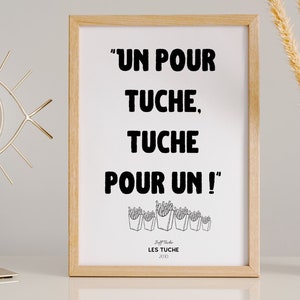 Cinema Poster - Les Tuche - With or Without Frame - Cult Replica - Gift Idea - Father's Day - Mothers - Grandma - Grandpa - Godmother - Uncle