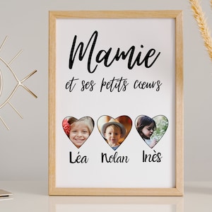 Festa della nonna - Su carta fotografica lucida - Festa della mamma - Con le tue foto - Con o senza cornice - GRATIS -> Consegna Colissimo