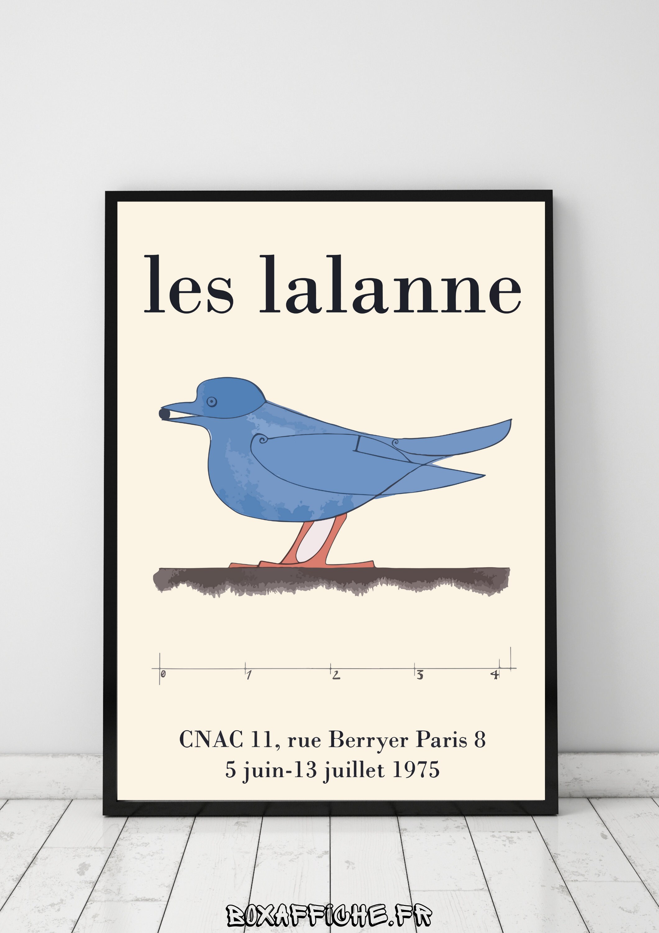 Affiche Art - Les Lalanne Oiseau Bleu Idée Cadeau Option Plastification Décor d'art Mural Envoi Rapi