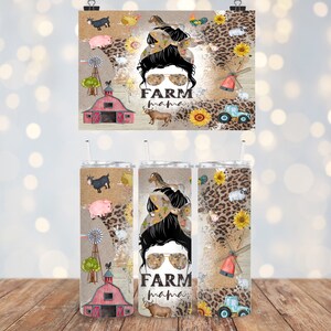 Farm Mama Skinny Tumbler, Drinkware, Coffee Cup, Gift Idea, Gift for Her, Mother&#39;s Day Gift, Gift for Mom