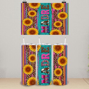 Madre Sunflower Print Skinny Tumbler, Drinkware, Coffee Cup, Gift Idea, Gift for Her, Mother&#39;s Day Gift, Gift for Mom