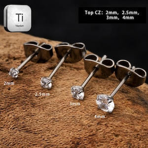 Extra Long Post Titanium Earrings Etsy UK