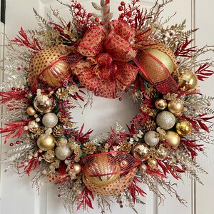 Front Door Christmas Garland| Christmas Door Decor| Christmas Front Door Wreath| Christmas Wreath