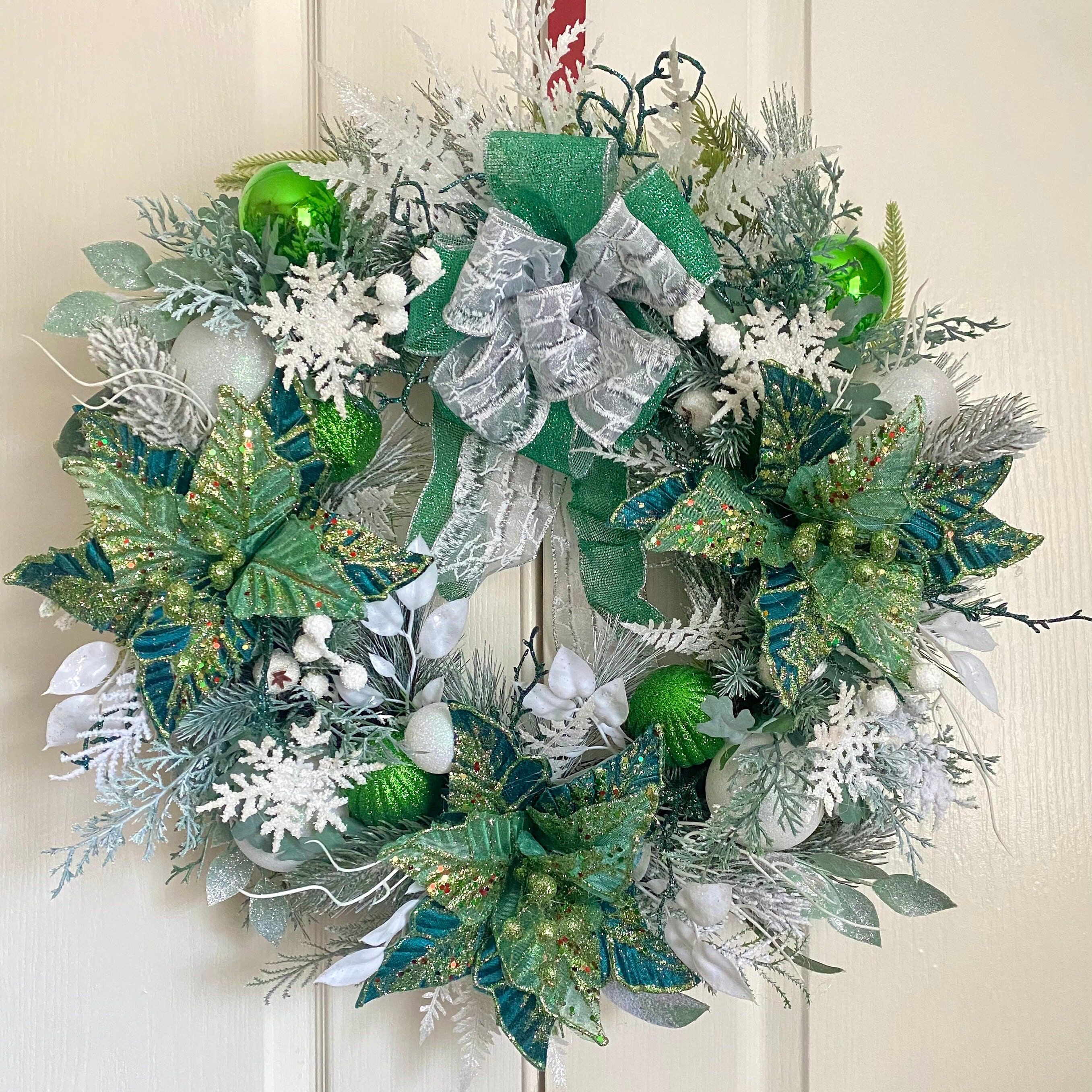 Floral Wreath for Christmas Wreath for Front Door Home - Etsy