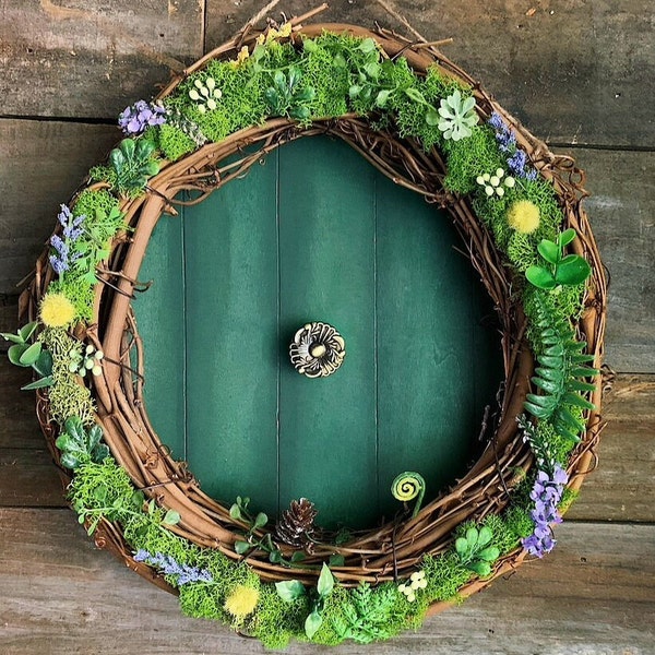 Hobbit Door Wreath for Front Door| Hobbit Shire Front Door Wreath| Farmhouse Decor