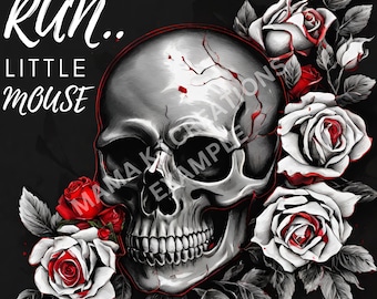 Run Little Mouse 20 oz Tumbler wrap design from the cat and mouse duet, AKA Haunting Adeline and Hunting Adeline.