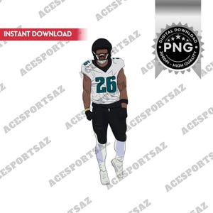 Saquon Barkley Celebrating Philadelphia PNG High Quality Instant Digital Download