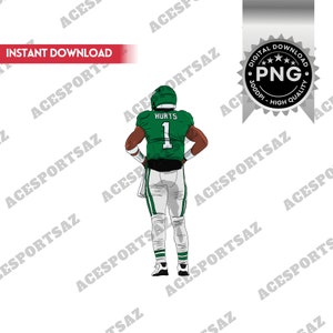 Jalen Hurts Philadelphia Football PNG High Quality Instant Digital Download