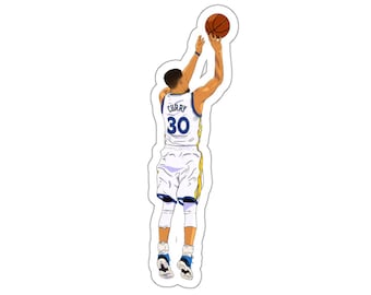 Steph Curry 3 Point Celebration Sticker