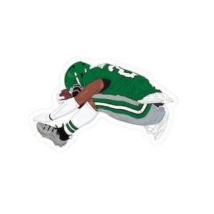 Saquon Barkley Hurdle Philadelphia Aufkleber, Geschenk für Philadelphia Fan, Hochwertige Handgezeichnete Football Kunst, Philly Sports Vinyl Aufkleber