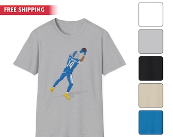Amon-Ra St. Brown Detroit Football Softstyle T-Shirt, Detroit Football, Gift For Lions Fan