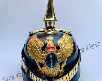 GERMAN Prussian PICKELHAUBE Helmet | Imperial Officer Spike Helmet
