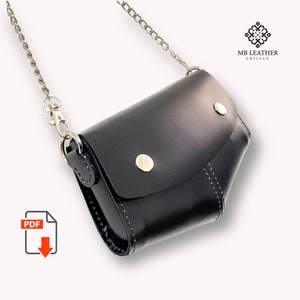 PDF Schnittmuster Leder Handtasche , Leder Damentasche, Leder Digital , Leder DIY, Leder Schnittmuster, Leder Handmade, Vorlage Digital