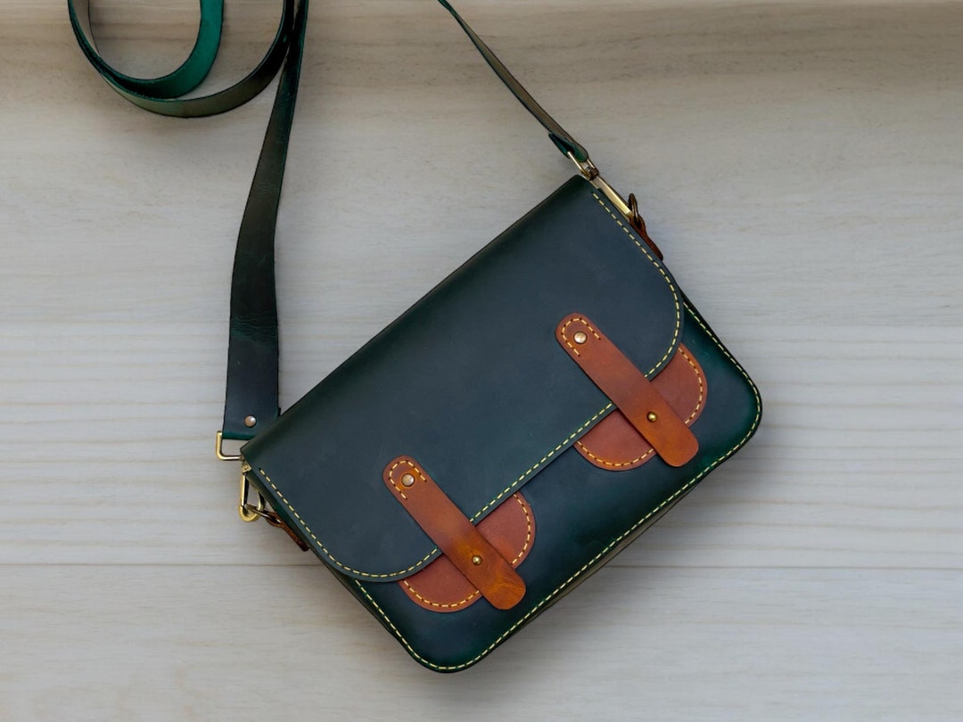 Leather Messenger Bag PDF Pattern | DIY Crossbody Template (A4) - Etsy