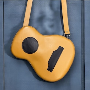 PDF Schnittmuster Leder Gitarrentasche, Leder Damentasche, Leder Digital, Leder DIY, Leder Schnittmuster, Leder Handmade, Vorlage Digital