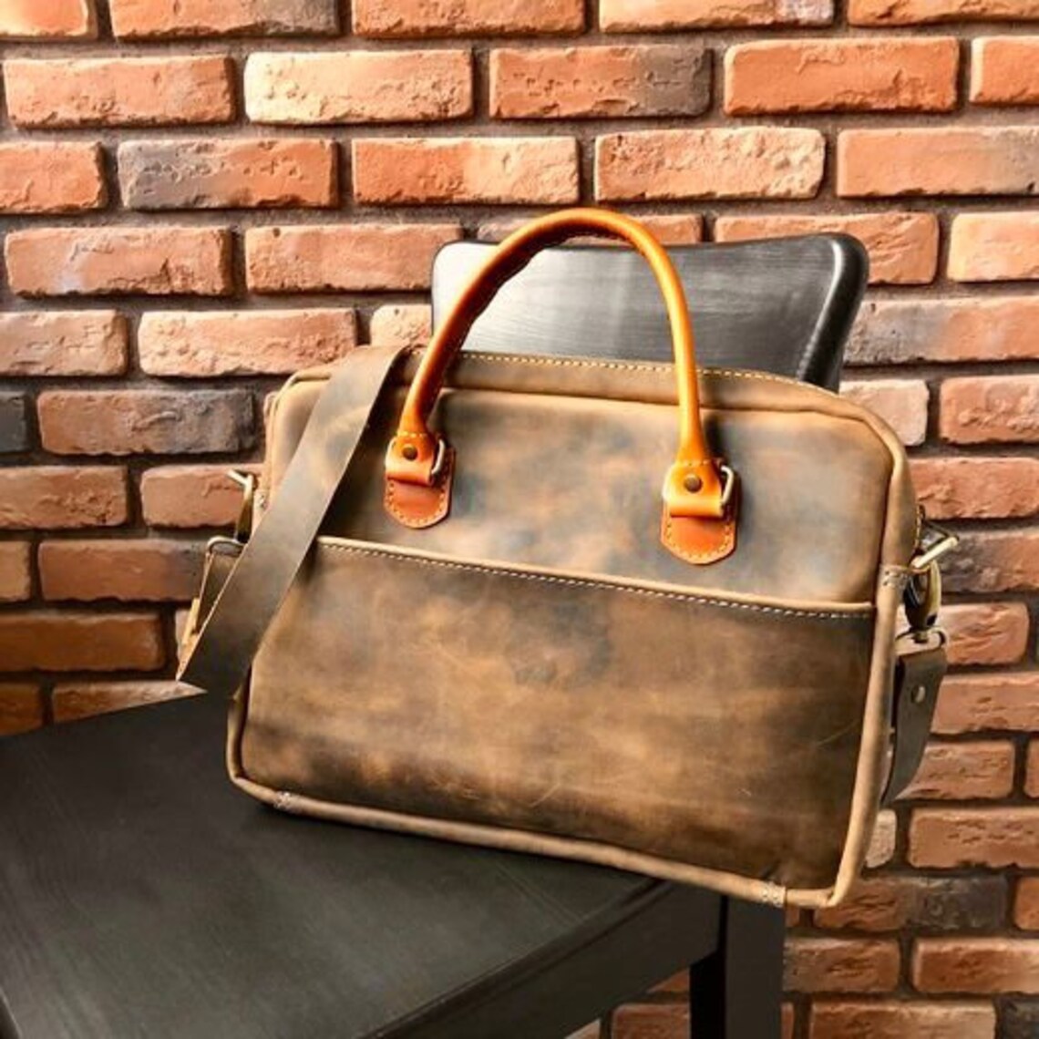 Leather Messenger Bag PDF Pattern | DIY Briefcase Template - Etsy